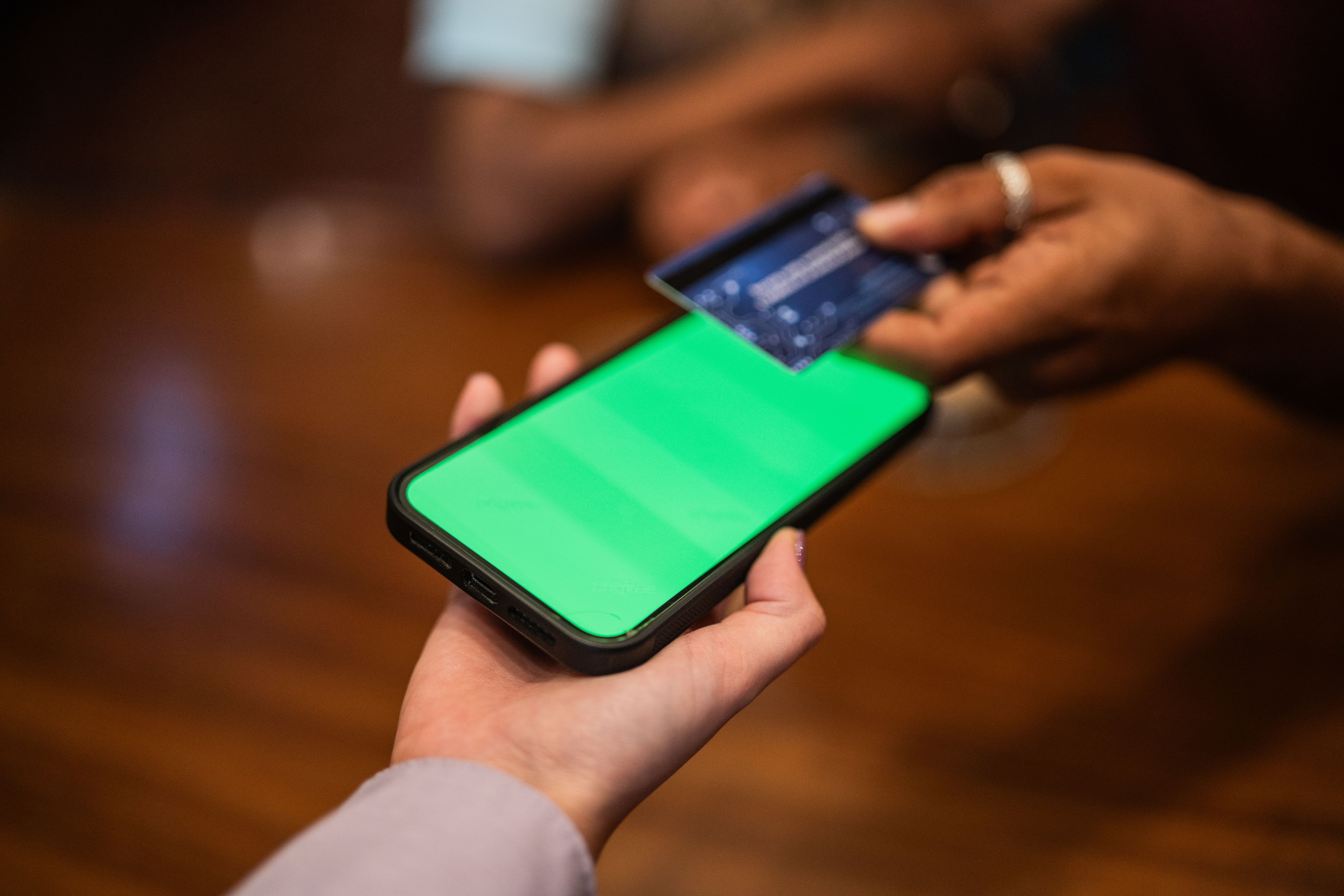 Mobile banking success screen